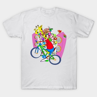 Giraffe BMX Circus T-Shirt